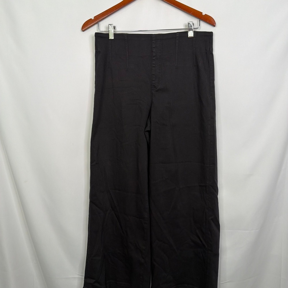 Cosmic Blue Love Noelle High Rise Wide Leg Pants Black Size 29 NWT - Picture 8 of 9
